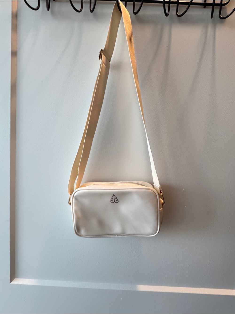 Minimal Crossbody Bag in Cream